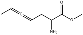 4,5-Heptadienoic  acid,  2-amino-,  methyl  ester Struktur