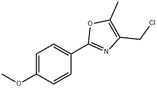 4-CHLOROMETHYL-2-(4-METHOXY-PHENYL)-5-METHYL-OXAZOLE Struktur