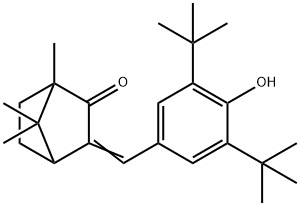 DI-t-BUTYL HYDROXYBENZYLIDENE CAMPHOR Struktur