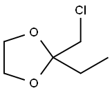 1,3-Dioxolane,  2-(chloromethyl)-2-ethyl- Struktur