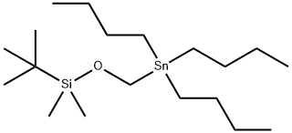 Tert-butyl-dimethyl-(tributylstannylmethoxy)silane Struktur