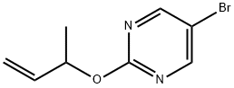 5-bromo-2-(1-methyl-2-propenyloxy)pyrimidine Struktur