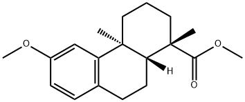 (1S)-1,2,3,4,4a,9,10,10aα-オクタヒドロ-6-メトキシ-1α,4aβ-ジメチル-1-フェナントレンカルボン酸メチル 化學(xué)構(gòu)造式