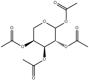 L-Arabinopyranose, tetraacetate Struktur