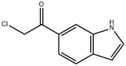 Ethanone, 2-chloro-1-(1H-indol-6-yl)- (9CI) Struktur