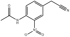 3-Nitro-4-acetylaminobenzeneacetonitrile Struktur