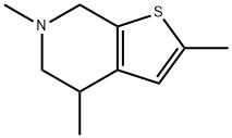 Thieno[2,3-c]pyridine, 4,5,6,7-tetrahydro-2,4,6-trimethyl- (9CI) Struktur