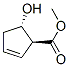 2-Cyclopentene-1-carboxylicacid,5-hydroxy-,methylester,trans-(9CI) Struktur