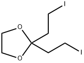 2,2-Bis(2-iodoethyl)-1,3-dioxolane Struktur