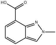 2-methyl-2H-indazole-7-carboxylic acid Struktur