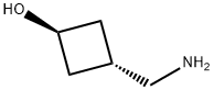 Cyclobutanol, 3-(aminomethyl)-, trans- Struktur