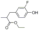 ETHYL 3-(3-FLUORO-4-HYDROXYPHENYL)-2-METHYLPROPANOATE Struktur