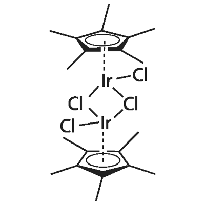 (Pentamethylcyclopentadienyl)iridium(III) chloride dimer Struktur