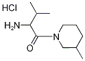 2-Amino-3-methyl-1-(3-methyl-1-piperidinyl)-1-butanone hydrochloride Struktur