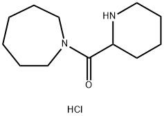 1-Azepanyl(2-piperidinyl)methanone hydrochloride Struktur