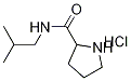 N-Isobutyl-2-pyrrolidinecarboxamide hydrochloride Struktur