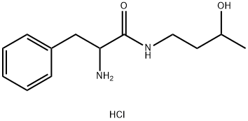 2-Amino-N-(3-hydroxybutyl)-3-phenylpropanamidehydrochloride Struktur