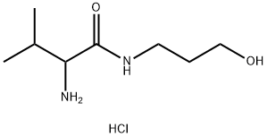 2-Amino-N-(3-hydroxypropyl)-3-methylbutanamidehydrochloride Struktur