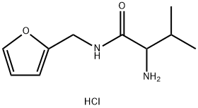 2-Amino-N-(2-furylmethyl)-3-methylbutanamidehydrochloride Struktur