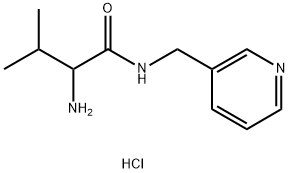 2-Amino-3-methyl-N-(3-pyridinylmethyl)butanamidehydrochloride Struktur