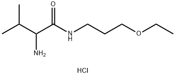 2-Amino-N-(3-ethoxypropyl)-3-methylbutanamidehydrochloride Struktur