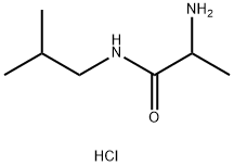 2-Amino-N-isobutylpropanamide hydrochloride Struktur