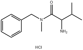 2-Amino-N-benzyl-N,3-dimethylbutanamidehydrochloride Struktur