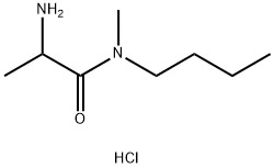 2-Amino-N-butyl-N-methylpropanamide hydrochloride Struktur