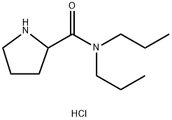 N,N-Dipropyl-2-pyrrolidinecarboxamidehydrochloride Struktur