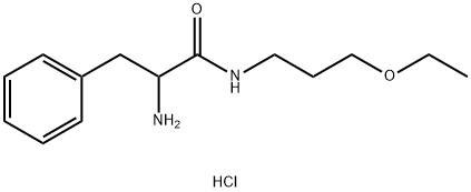 2-Amino-N-(3-ethoxypropyl)-3-phenylpropanamidehydrochloride Struktur