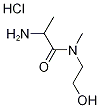 2-Amino-N-(2-hydroxyethyl)-N-methylpropanamidehydrochloride Struktur