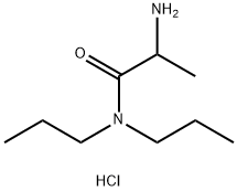 2-Amino-N,N-dipropylpropanamide hydrochloride Struktur