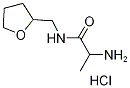 2-Amino-N-(tetrahydro-2-furanylmethyl)propanamidehydrochloride Struktur