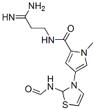 3-(5-(((3-amino-3-iminopropyl)amino)carbonyl)-1-methyl-1H-pyrrol-3-yl)-2-(formylamino)thiazole Struktur