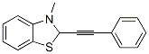 Benzothiazole, 2,3-dihydro-3-methyl-2-(phenylethynyl)- (9CI) Struktur