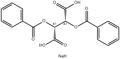 Butanedioic acid, 2,3-bis(benzoyloxy)-, disodiuM salt, [R-(R*,R*)]- Struktur