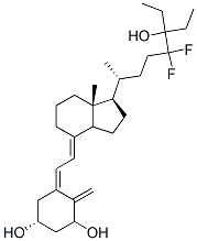 24,24-difluoro-1,25-dihydroxy-26,27-dimethylvitamin D3 Struktur