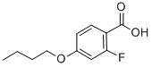 4-Butoxy-2-fluorobenzoic acid Struktur