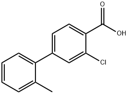 2-CHLORO-4-(2-METHYLPHENYL)BENZOIC ACID Struktur