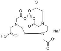 Sodium hydrogen ferric DTPA Structure