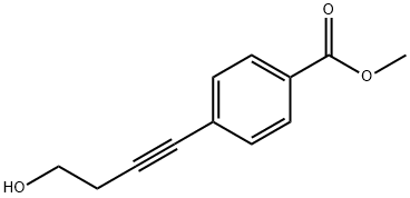 Methyl 4-(4-hydroxybut-1-ynyl)benzoate Struktur