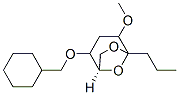 6,8-Dioxabicyclo3.2.1octane, 2-(cyclohexylmethoxy)-4-methoxy-5-propyl-, 1R-(exo,exo)- Struktur