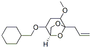 6,8-Dioxabicyclo3.2.1octane, 2-(cyclohexylmethoxy)-4-methoxy-5-(2-propenyl)-, 1R-(exo,exo)- Struktur