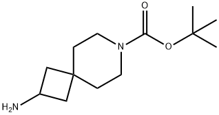 7-Azaspiro[3.5]nonane-7-carboxylic acid, 2-amino-, 1,1-dimethylethyl ester Struktur