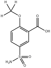 5-SulfaMoyl-o-anisic Acid-d3 Struktur