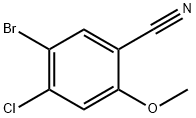 5-BroMo-4-chloro-2-Methoxybenzonitrile Struktur