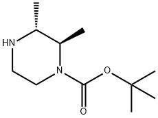 (2R,3R)-2,3-DiMethyl-1-piperazinecarboxylic Acid 1,1-DiMethylethyl Ester Struktur