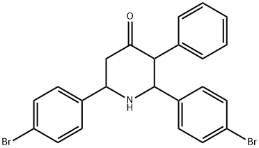 2,6-Bis(4-bromophenyl)-3-phenyl-4-piperidinamine Struktur