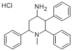 1-Methyl-2,3,6-triphenyl-4-piperidinamine hydrochloride Struktur