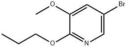 5-broMo-3-Methoxy-2-propoxypyridine Struktur